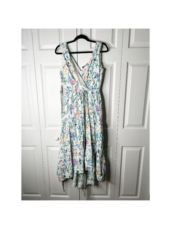 Tanya Taylor Dresses & Skirts - Tanya Taylor Neves White Floral Printed Sleeveless Maxi Dress Women's Size 4